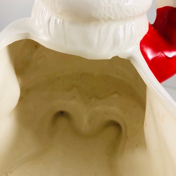 Vtg Lefton Christmas Santa Claus Figural Planter - Picture 5 of 8